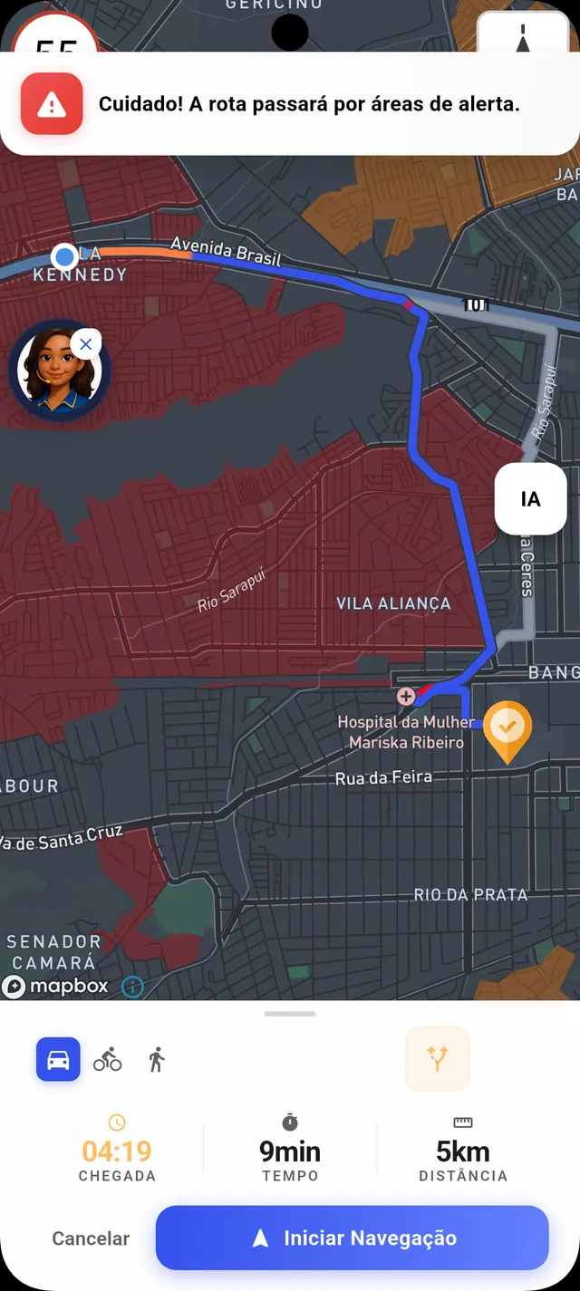 Alert areas