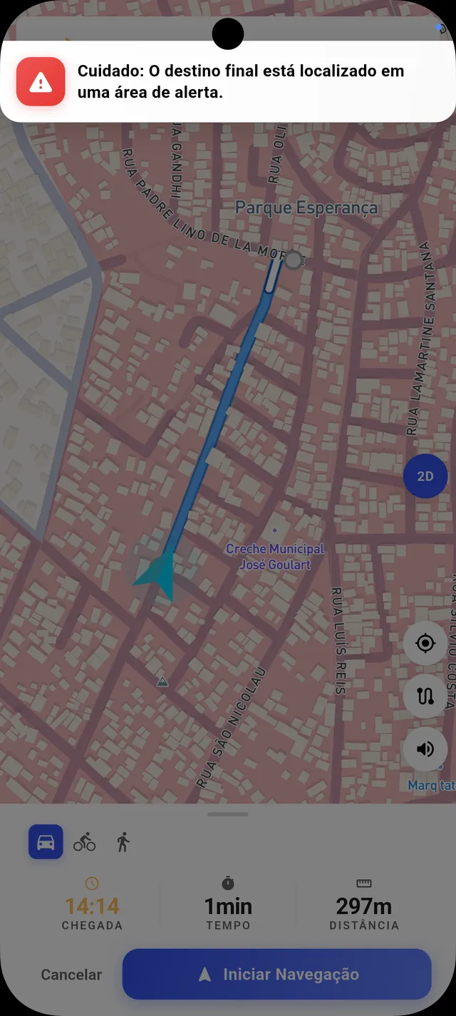Destination alert