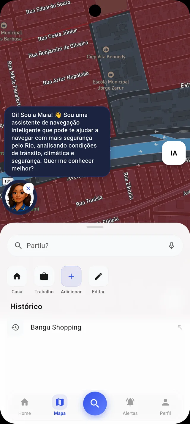 Maia on the map